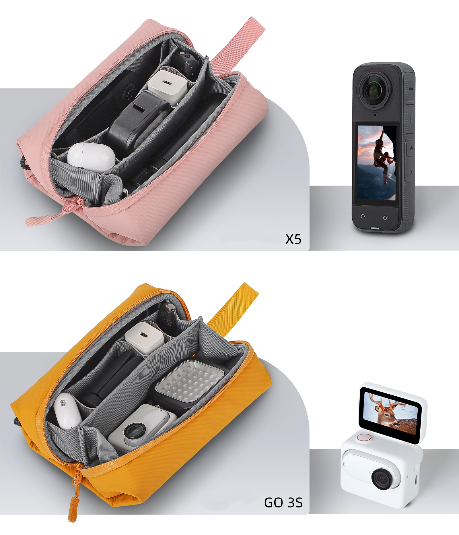 Simple And Orderly Storage For - مراجعة Drone Gimbal For Insta360 وسعره
