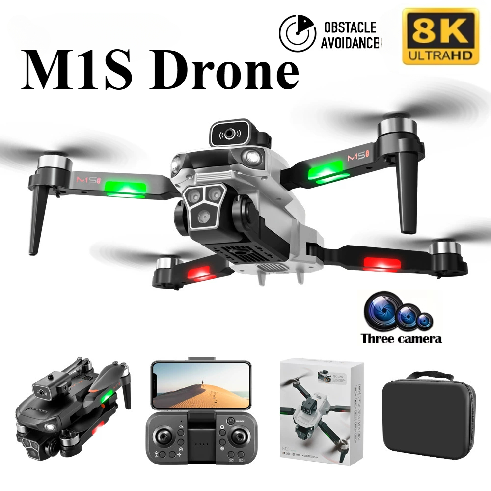 M1S Drone 8K Professional Trip - مراجعة Drone Gimbal 3 Axis وسعره