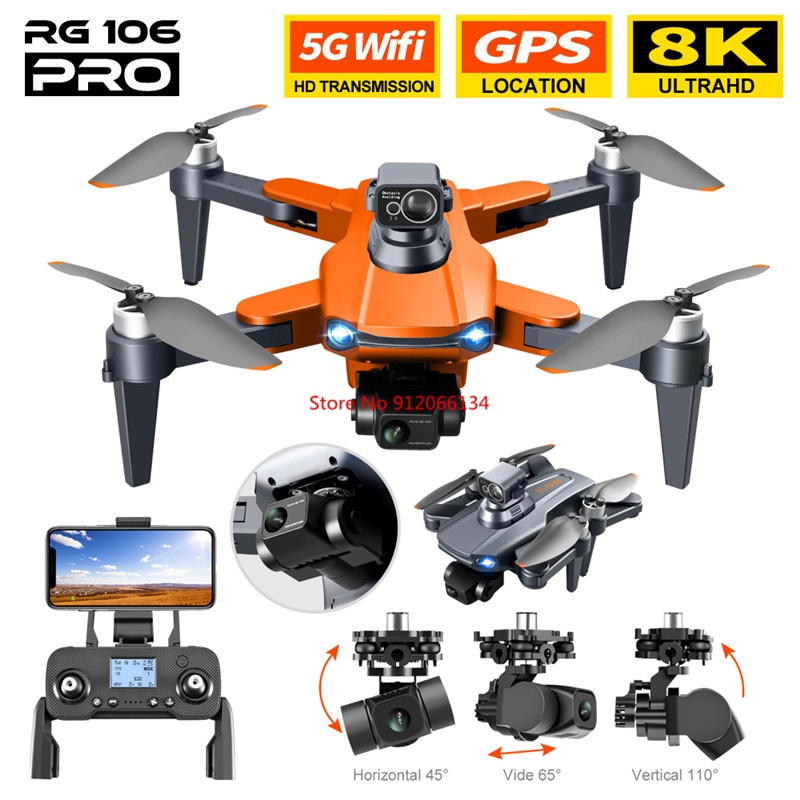 8K ESC Camera GPS Obstacle Avo - مراجعة Drone Gimbal 3 Axis وسعره
