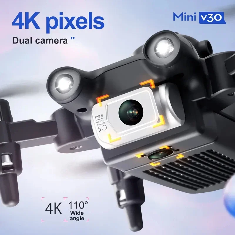 V30 Mini Drone 4DRC with Camer - مراجعة Drone Gimbal 3 Axis وسعره