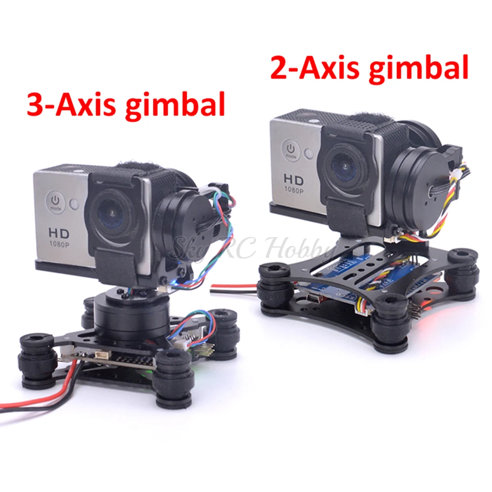 Lightweight 2-Axis / 3-Axis Br - مراجعة Drone Gimbal For Gopro Hero وسعره