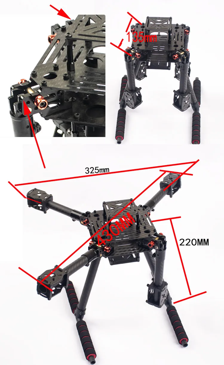 Flyroun LX350 PRO 350mm drone  - مراجعة Drone Gimbal For Mirrorless وسعره