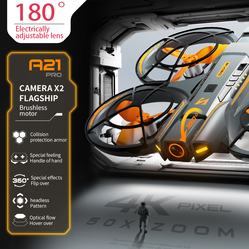 New A21 Drone 8K Professional  - مراجعة Drone Gimbal Brushless وسعره