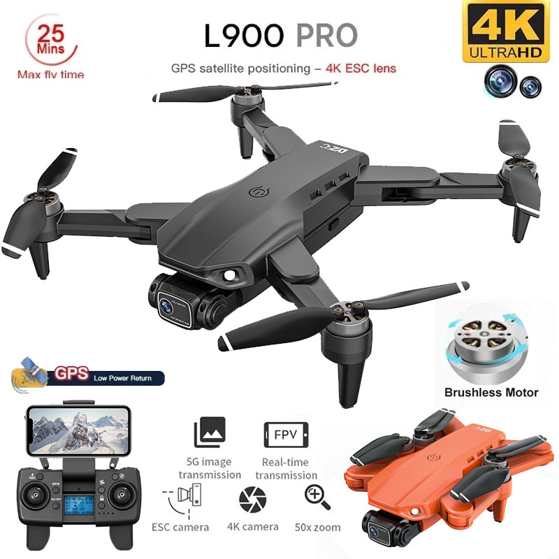 L900 Pro GPS Drone 4K Professi - مراجعة Drone Gimbal Brushless وسعره