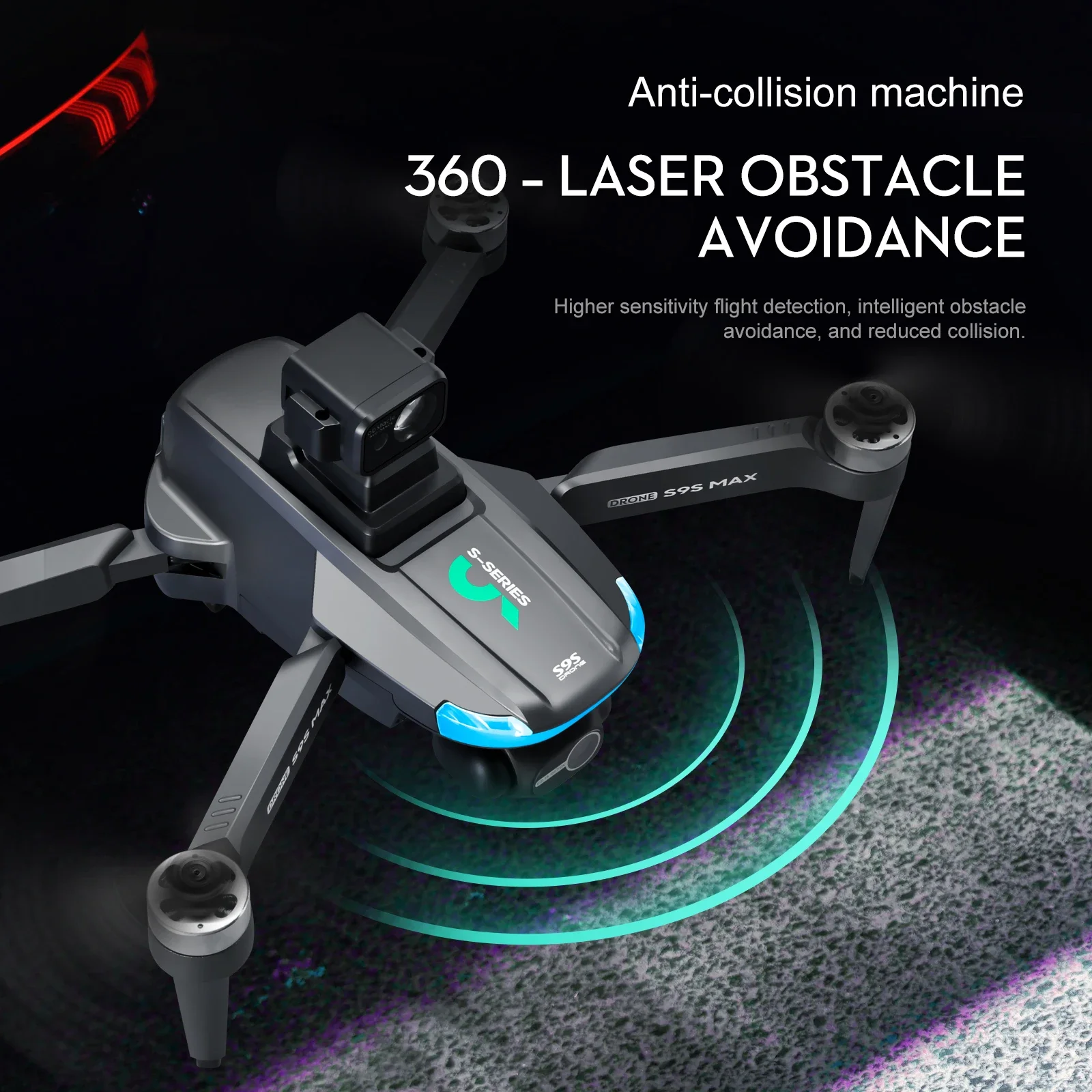 NEW S9S MAX MINI Drone 4K 2-Ax - مراجعة Drone Gimbal 2 Axis وسعره