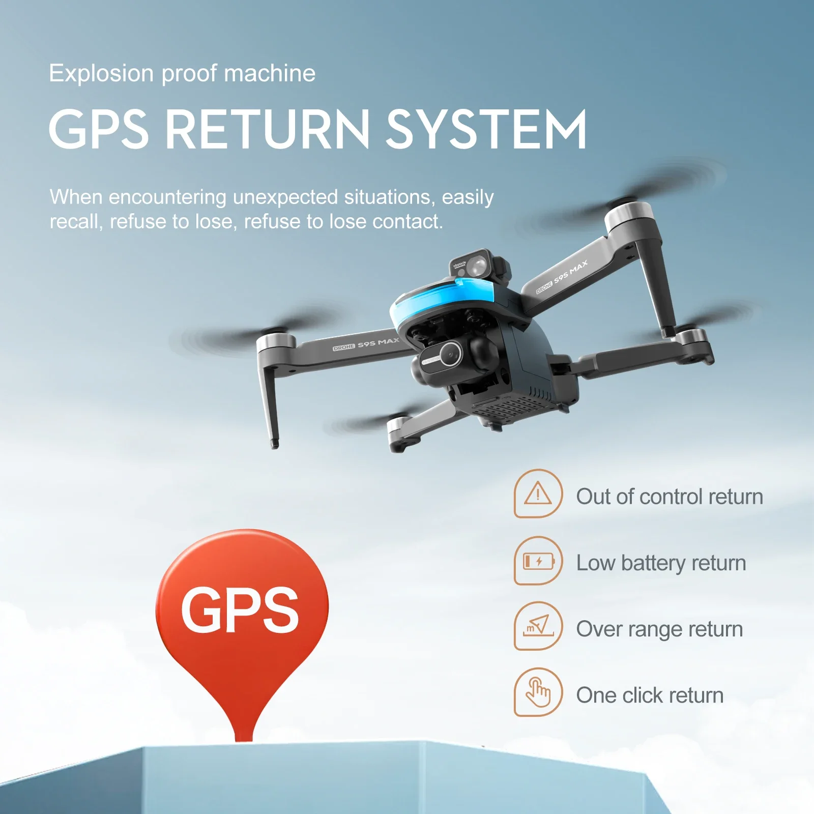 NEW S9S MAX MINI Drone 4K 2-Ax - مراجعة Drone Gimbal 2 Axis وسعره