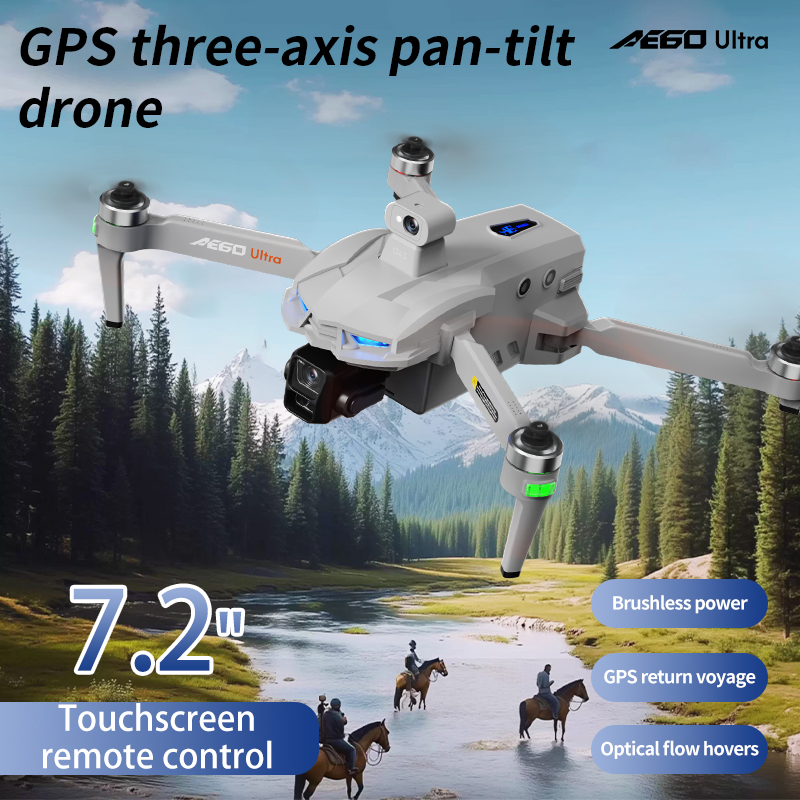 2025 AE60 URTLA GPS Drone 8K C - مراجعة Drone Gimbal Mount وسعره