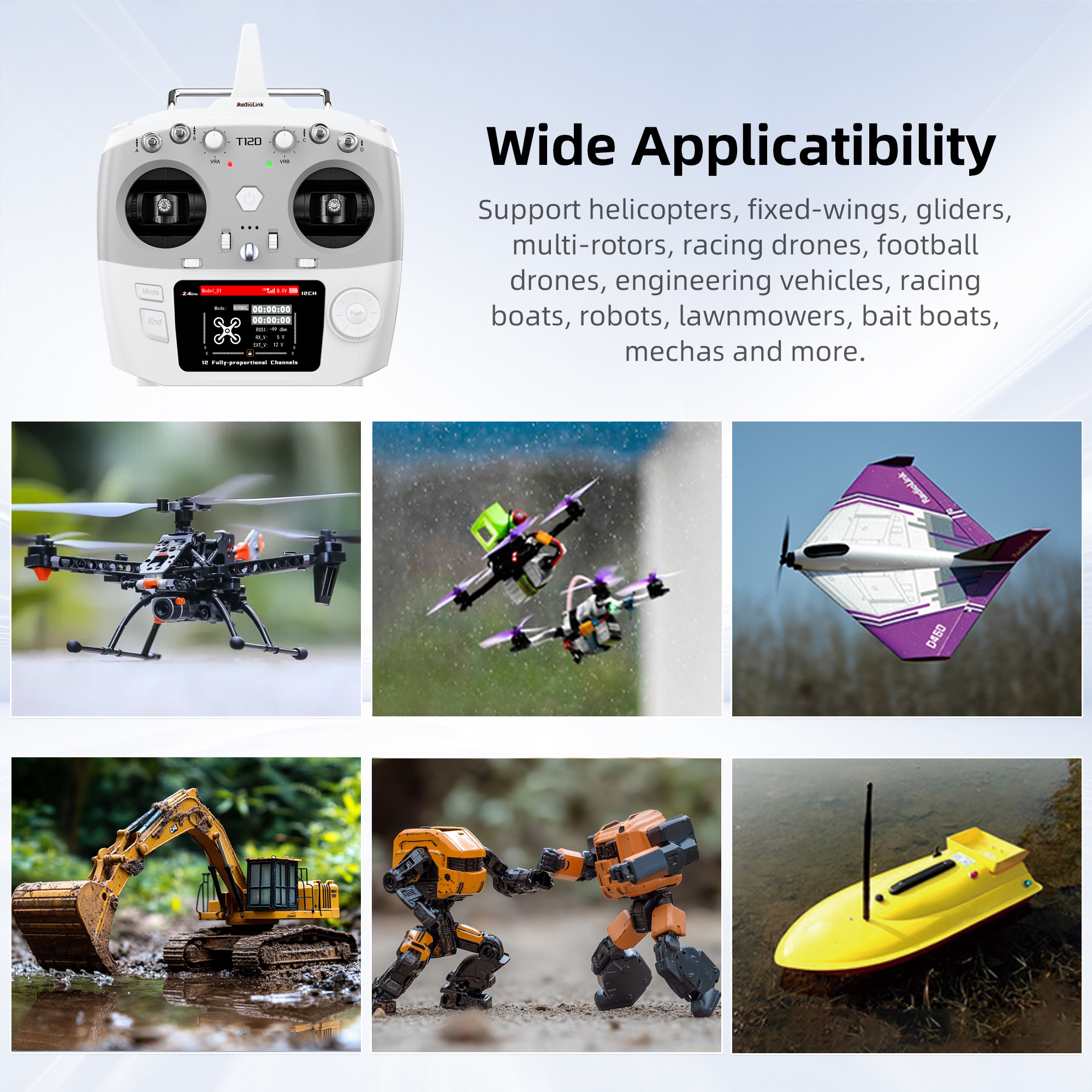 Radiolink T12D ELRS 12 Channel - مراجعة Drone Gimbal Controller وسعره