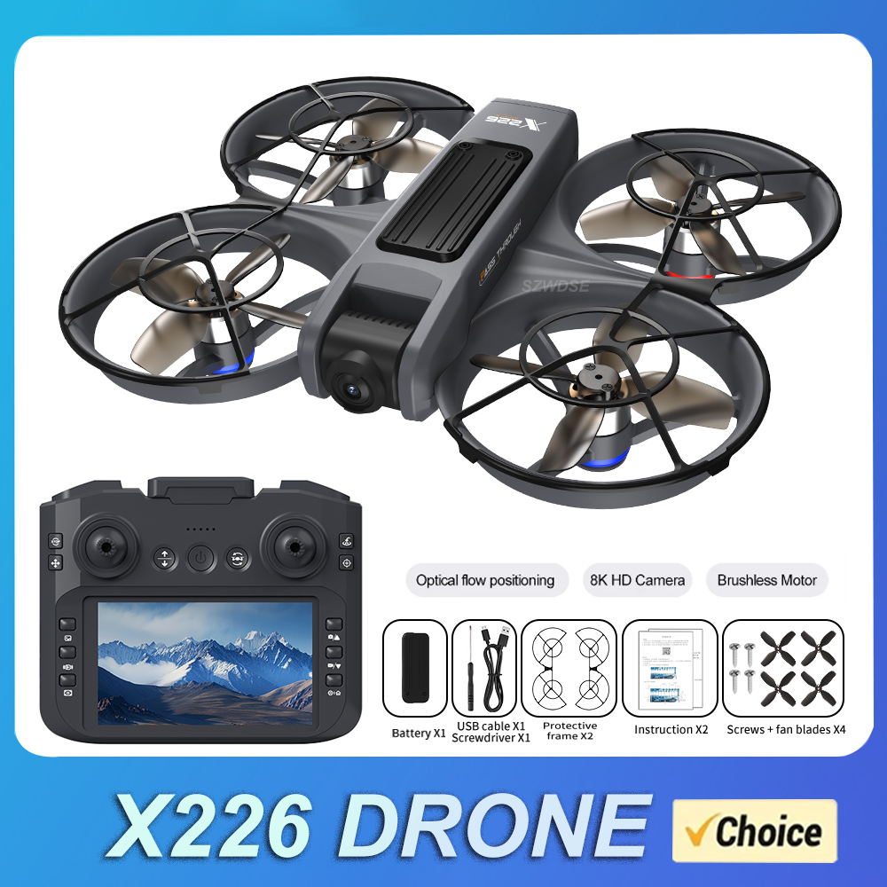 NEW X226 RC Drone 2.4G 5G WIFI - مراجعة Drone Gimbal Brushless وسعره
