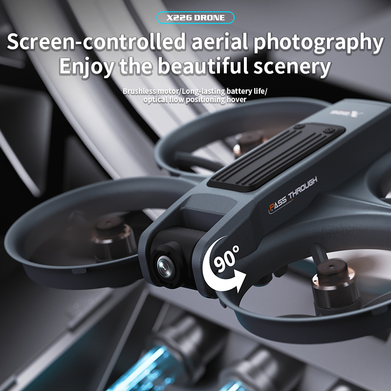 NEW X226 RC Drone 2.4G 5G WIFI - مراجعة Drone Gimbal Brushless وسعره