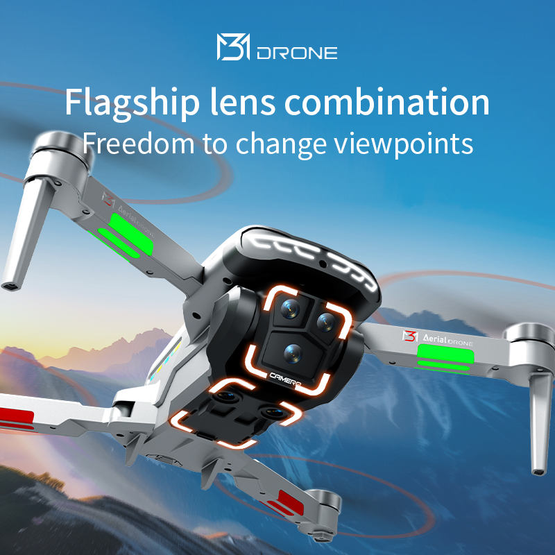 M3 Professional Drone 4K HD Ae - مراجعة Drone Gimbal 2 Axis وسعره