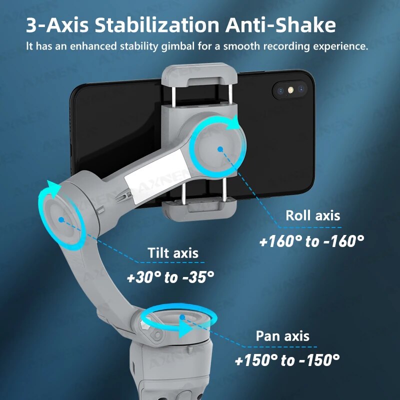 HQ6 3-Axis Gimbal Handheld Sta - مراجعة Drone Gimbal For Gopro وسعره