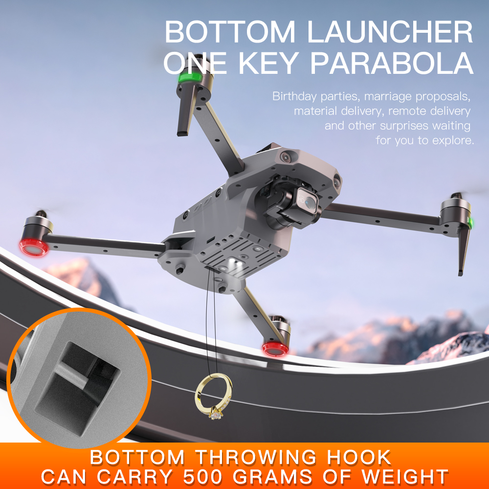 K11 Tubro Dual Camera GPS Dron - مراجعة Drone Gimbal Mount وسعره