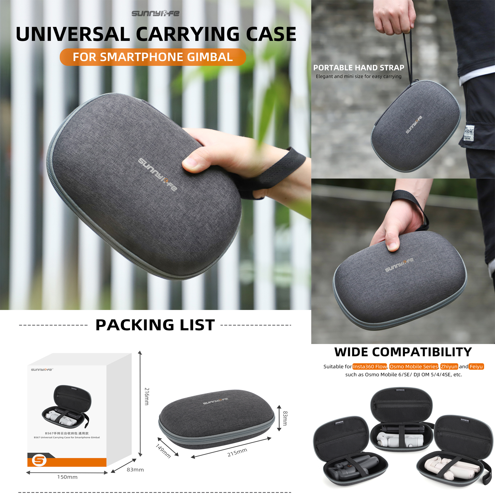 Sunnylife Hard Case Protective - مراجعة Drone Gimbal For Insta360 وسعره