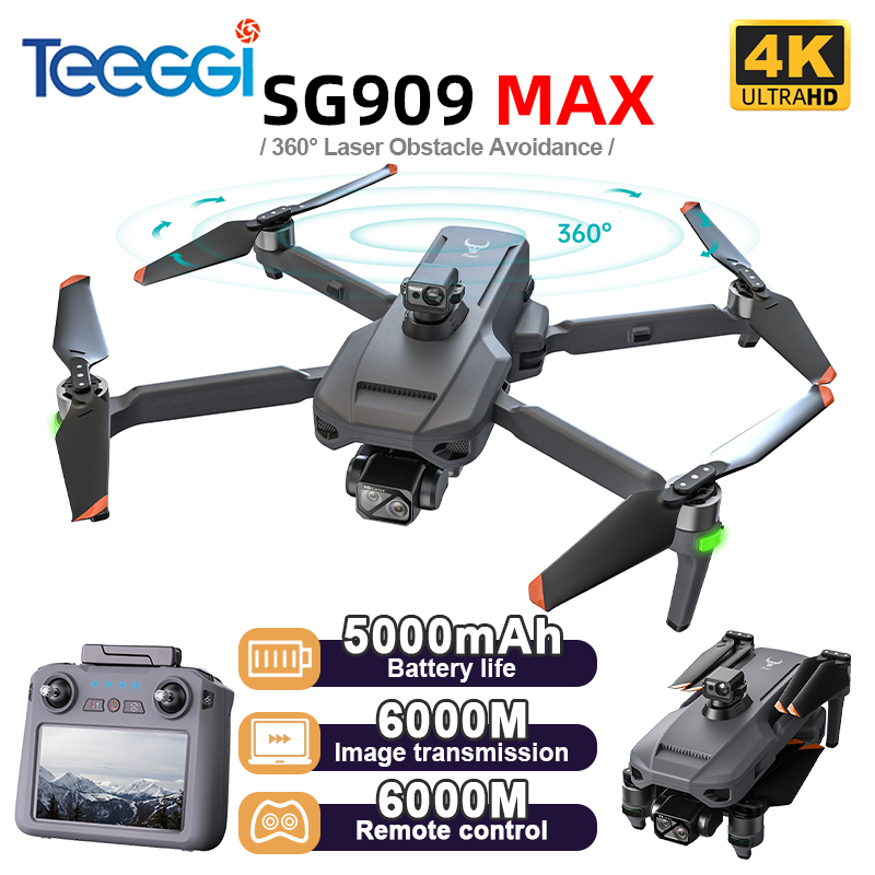 Teeggi SG909 MAX GPS Drone Wit - مراجعة Drone Gimbal 3 Axis وسعره