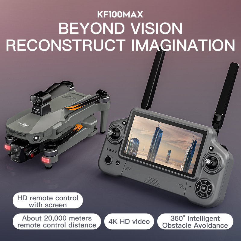 SJRC KF100 MAX 8K UHD Photo HD - مراجعة Drone Gimbal Case وسعره