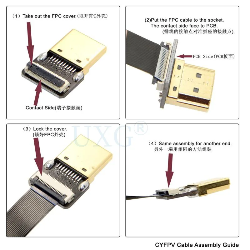 FPV HDMI-compatible Cable To M - مراجعة Drone Gimbal For Gopro وسعره