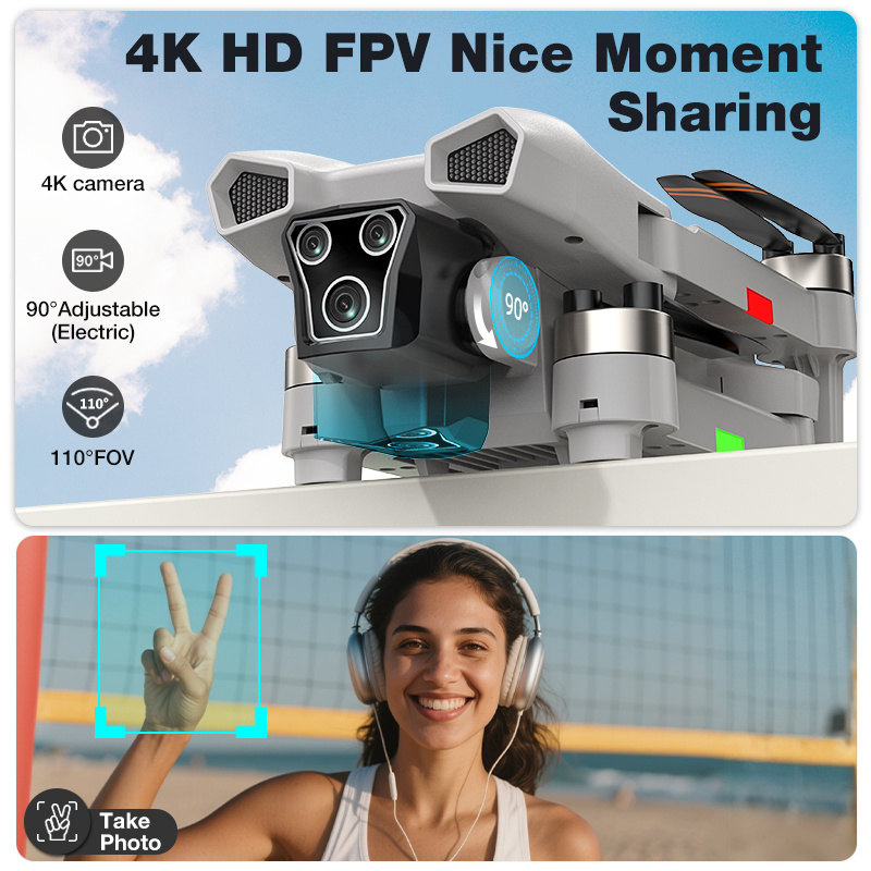 NEW Hot L017 Pro Drone Brushle - مراجعة Drone Gimbal 2 Axis وسعره