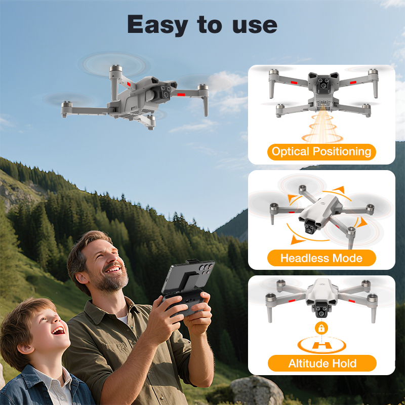 NEW Hot L017 Pro Drone Brushle - مراجعة Drone Gimbal 2 Axis وسعره