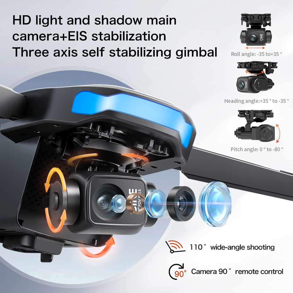 New S-X1 MAX Drone GPS 8K Prof - مراجعة Drone Gimbal 3 Axis وسعره