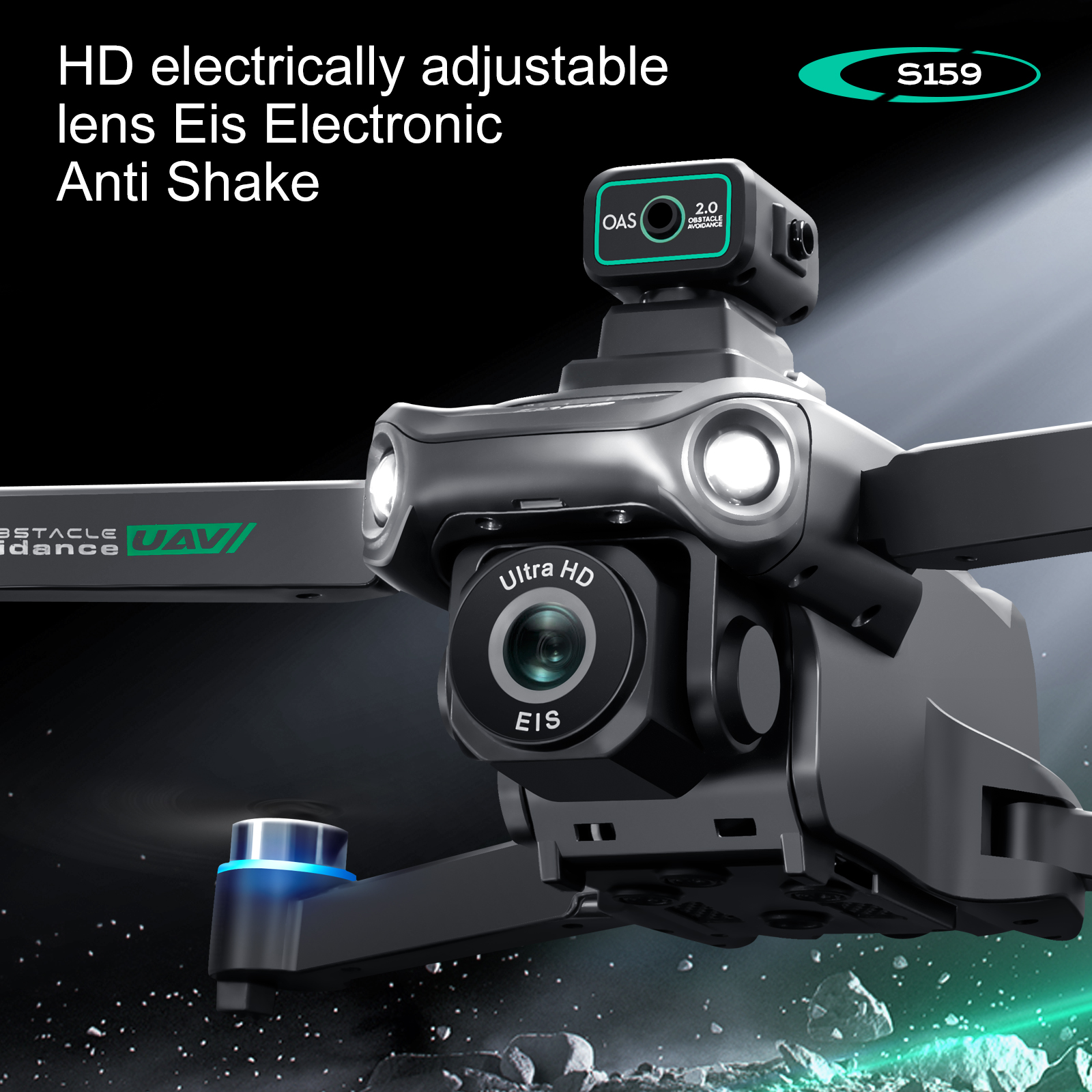 S159 GPS Drone 4K Profesional  - مراجعة Drone Gimbal Brushless وسعره