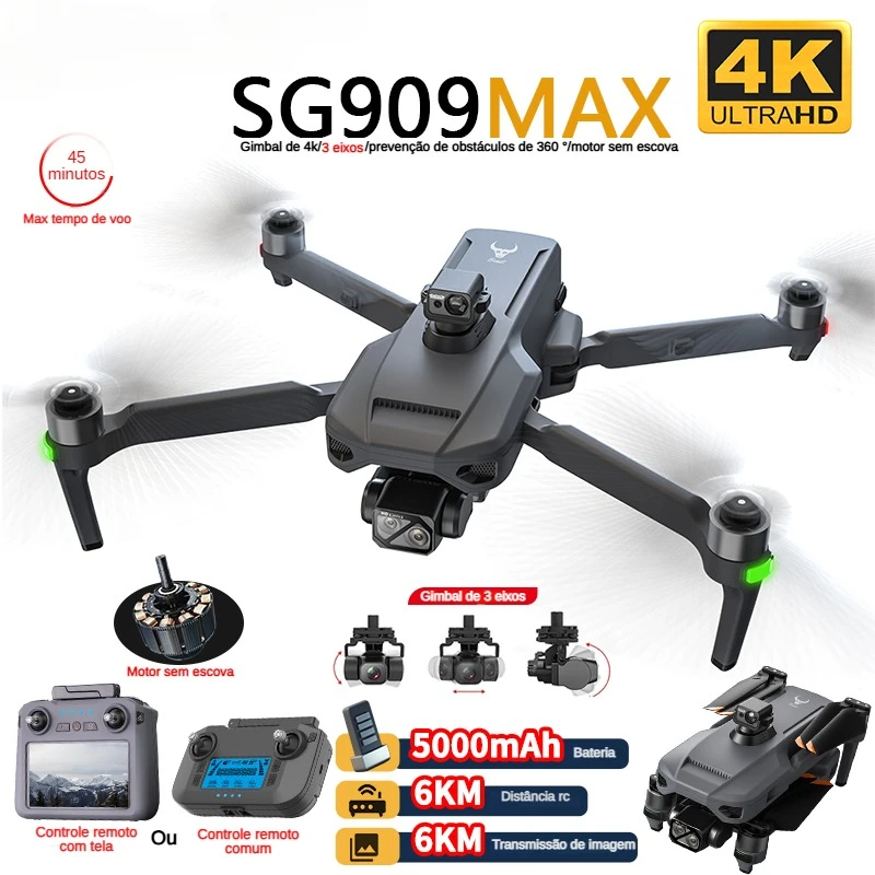 ZLL SG909 SG909MAX Professiona - مراجعة Drone Gimbal 3 Axis وسعره